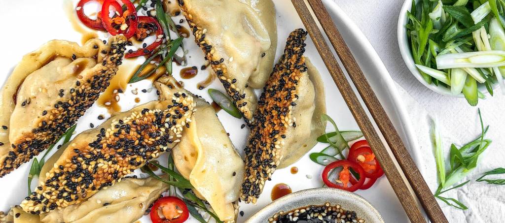 Pork, Galangal And Sesame Potstickers