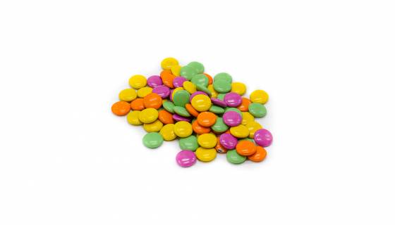 Rainbow Dark Chocolate Drops image